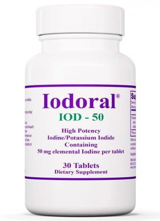 Iodoral 50 30 tabs 01503 old label