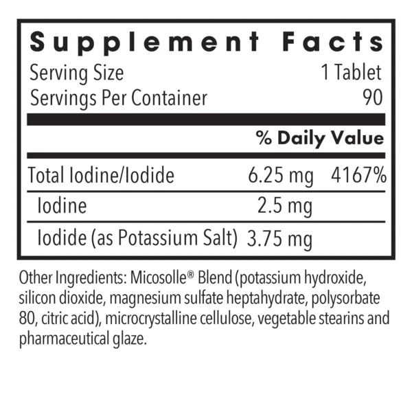 01505-Iodoral 6.25 mg Ingredients