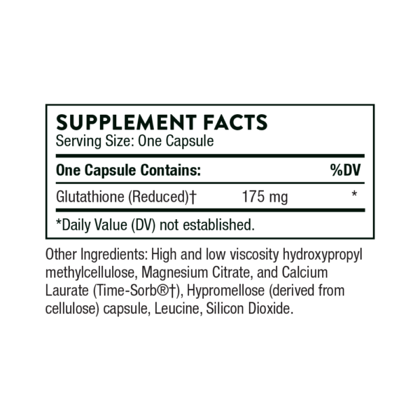 SA540 Glutathione-SR INgredients
