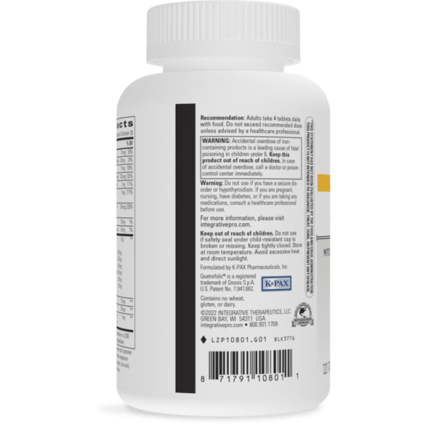 K-Pax MitoNutrients Label