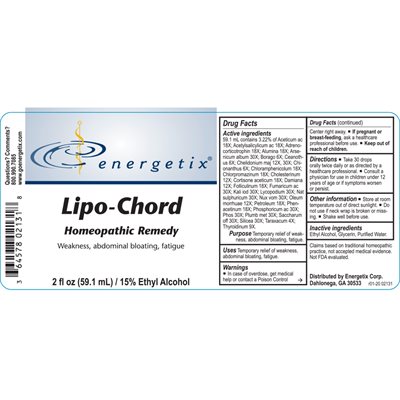 Lipo-Chord Ingredients