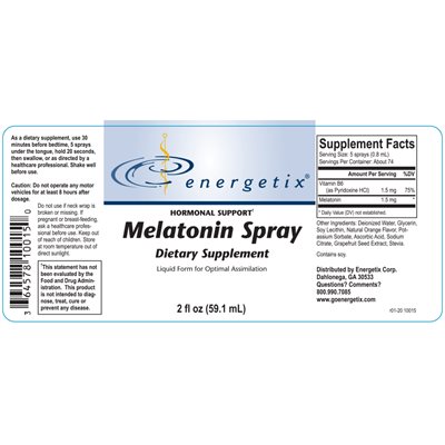 Melatonin-Spray-2oz Ingredients