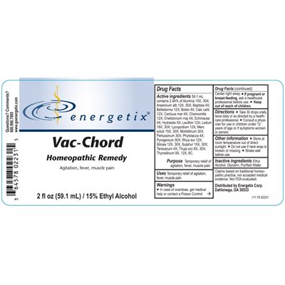 Vac-Chord Ingredients