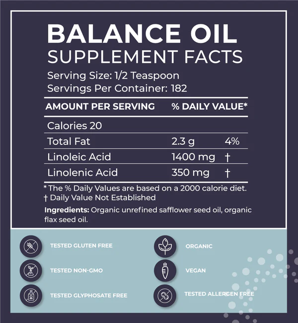 BodyBio Balance Oil Ingredients