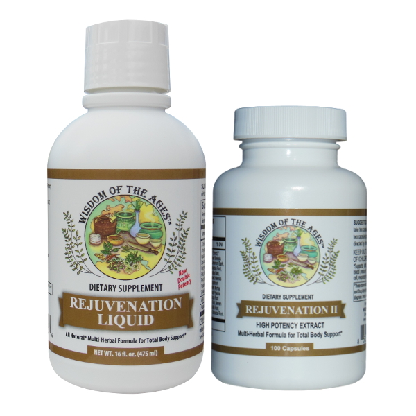 Wisdom of the Ages Rejuvenation Liquid and Capsules