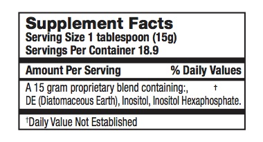 Wisdom of the Ages ToxiClenz 10 oz powder 3001 Ingredients