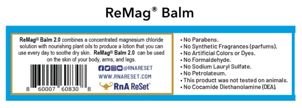 ReMag Balm info panel