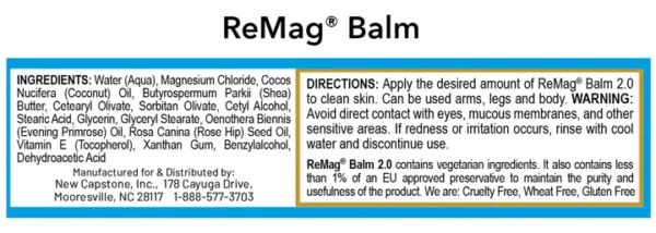 ReMag Balm Ingredients