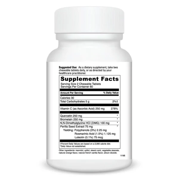 Aller-DMG Chewable tablets Ingredients 0200533.120