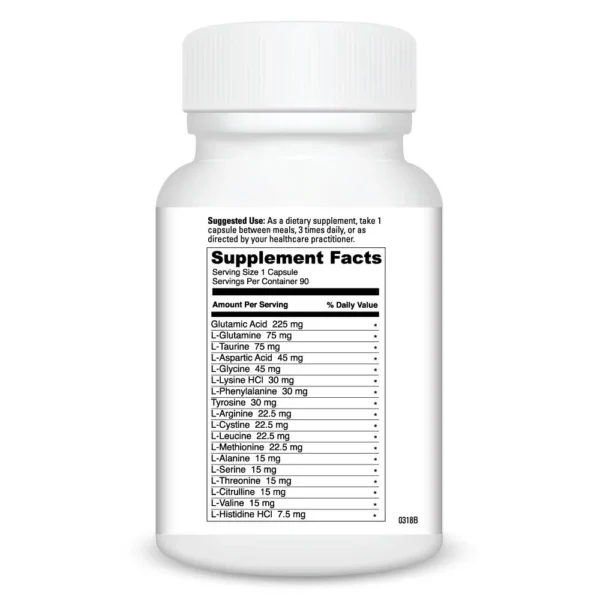 Amino 21 90 caps Ingredients 0200302.090
