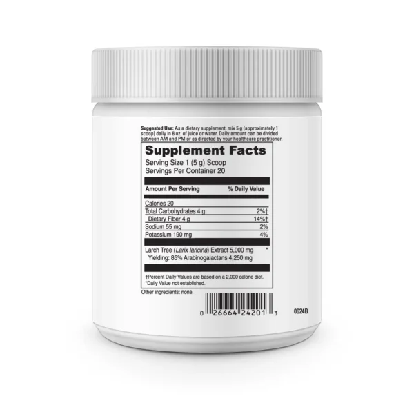 Arabinogalactan Powder Ingredients 0200420.100