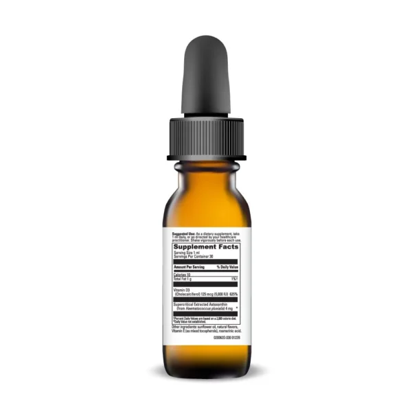 Astaxanthin D3 Liquid 30 ml Ingredients 020062d.030