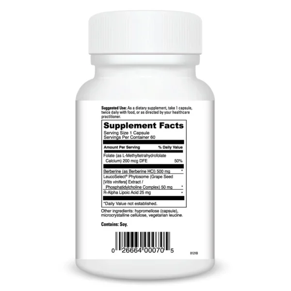 Berberine Force 60 caps Ingredients 020029c.060