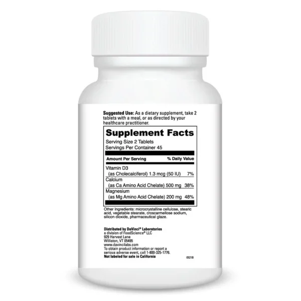 Cal-Mag 90 tabs Ingredients