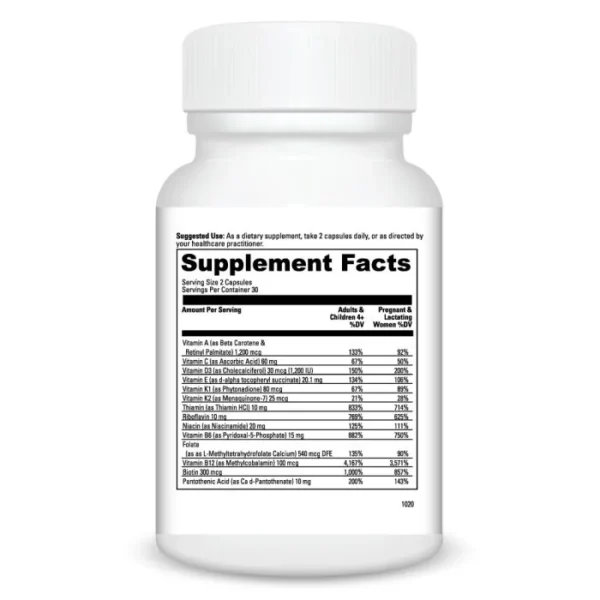 Daily Best Prenatal 60 caps Ingredients 020078h.060