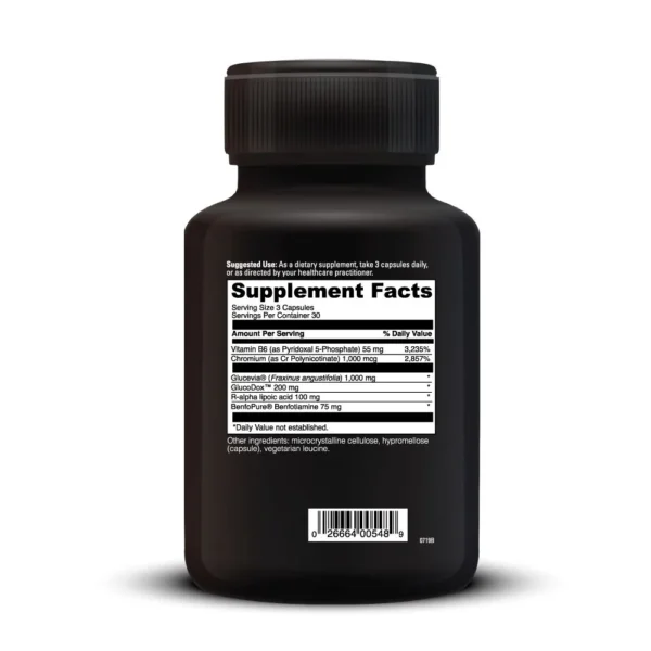 Gluco Benefits 90 caps Ingredients 020052f.090