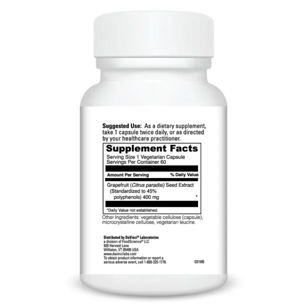 Grapefruit Seed Extract Ingredients 0200176.060