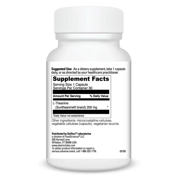 L-Theanine 30 caps Ingredients