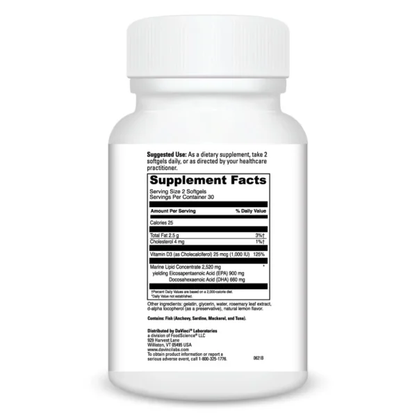 Omega 3 HP-D 60 softgels Ingredients