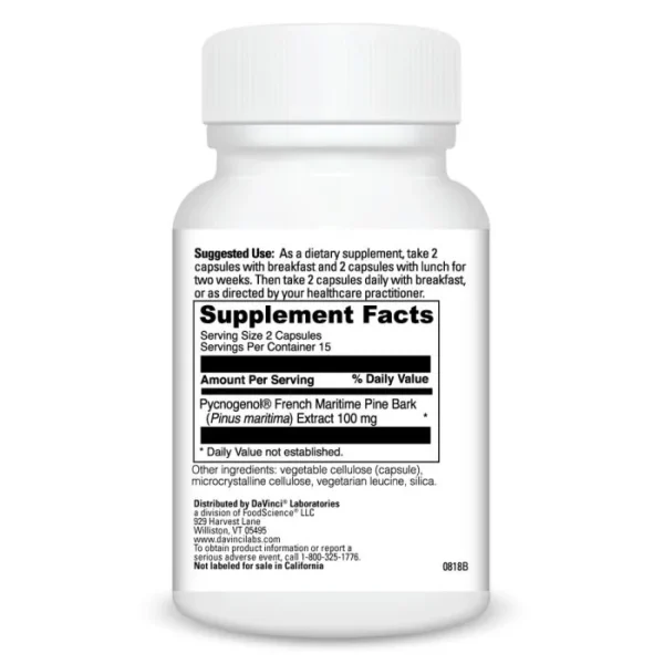 Pycnogenol-50 30 caps Ingredients 0200779.030-_r_