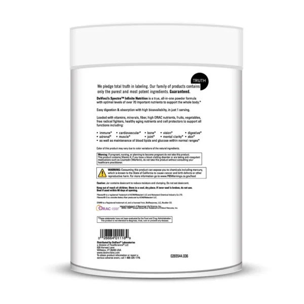 Spectra Infinite Nutrition Pledge 0200544.036