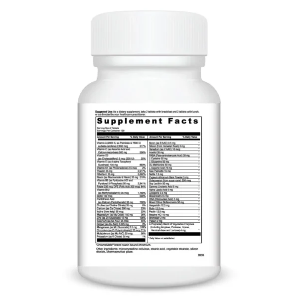 Spectra Man 240 tabs Ingredients