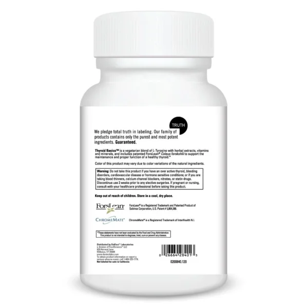 Thyroid Basics 120 caps Pledge