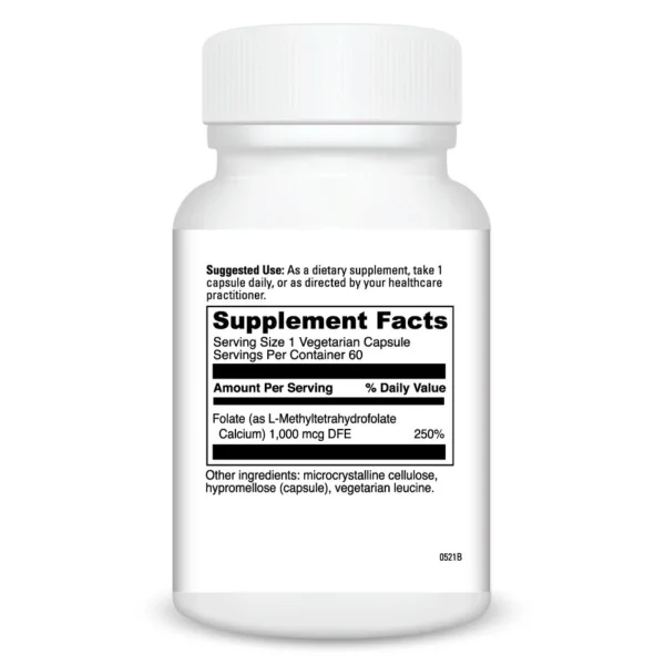 5 MTHF 1 MG 60 caps Ingredients 020062e.060_