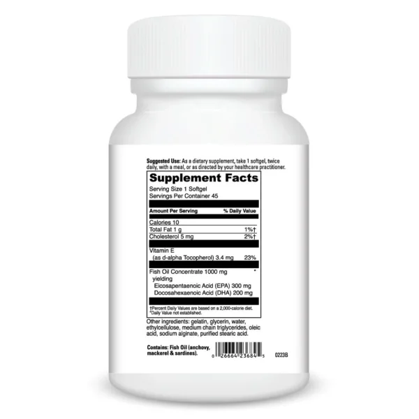 Omega-3 1000 45 caps Ingredients 0200368.045