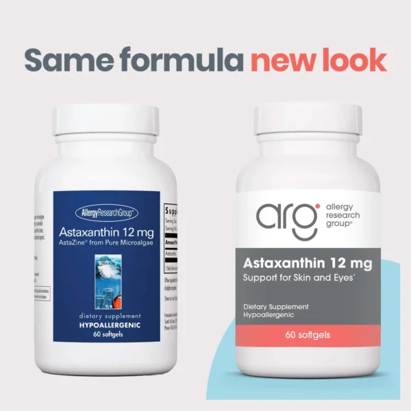 78340-6 Astaxanthin 12 mg Same Formula New Look