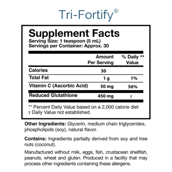 Tri-Fortify 5 oz Ingredients