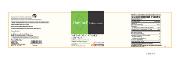 Metabolic Ovary Support Label