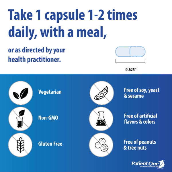 Suggested Use: Take 1-2 capsules 1-2 times daily with a meal