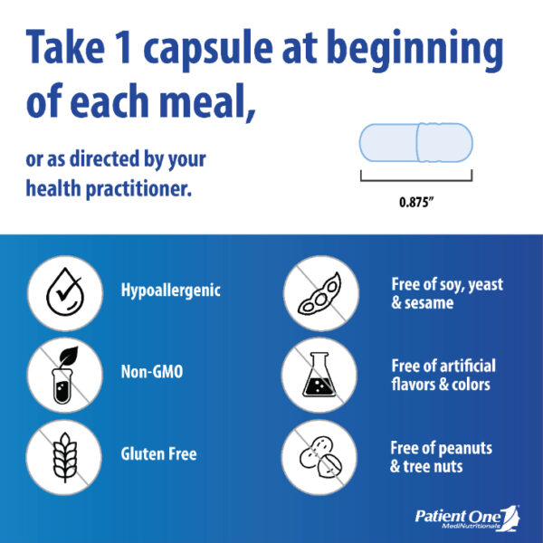 Suggested Use Take 1 capsule at beginning of each meal