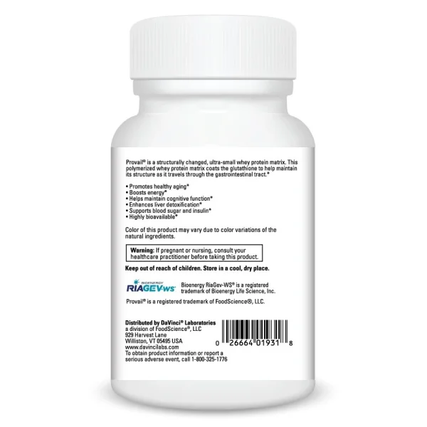 NAD+ Activate with Glutathione_60 caps_Back Panel 020043n.060