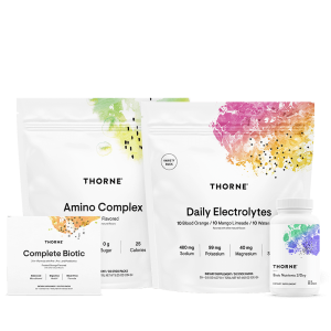 GLP-1 Support Lemon (Amino Complex - Lemon, Daily Electrolytes-Variety Pack, Travel Packs, Basic Butrients 2/Day, Complete Biotic) BUN044