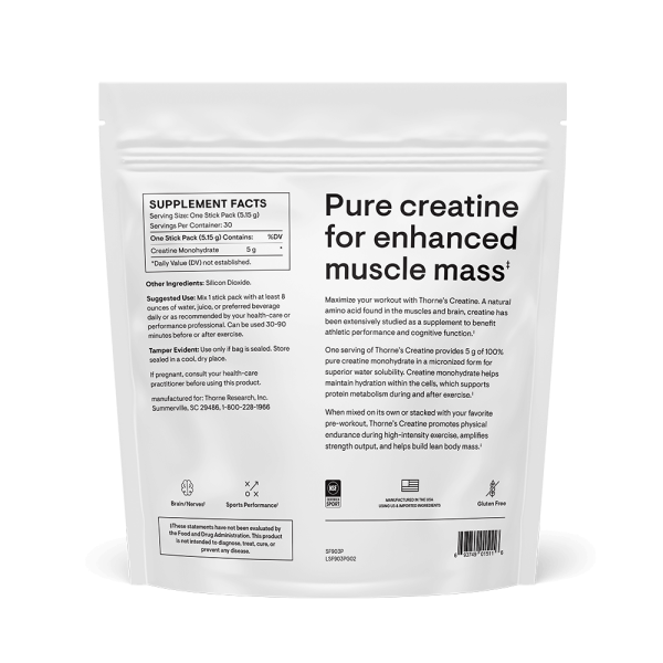 Creatine Travel Packs back SF903P