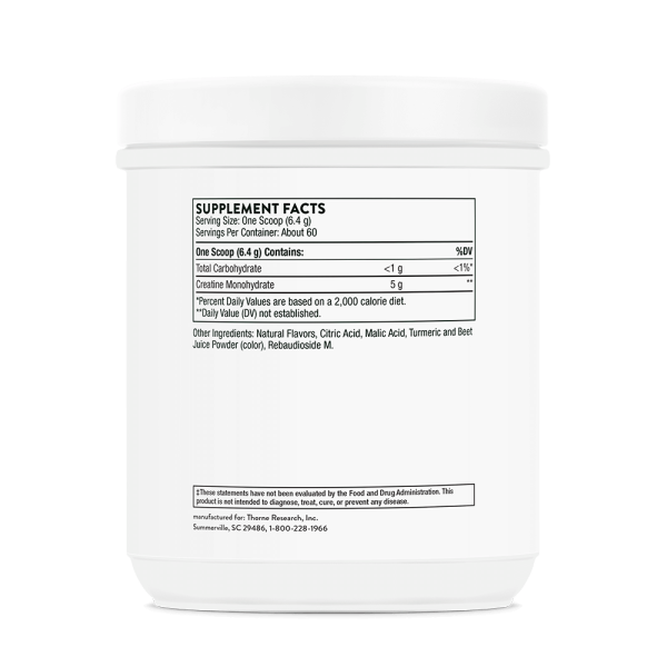 Thorne Creatine -Pineapple Orange 13.5 oz Ingredients
