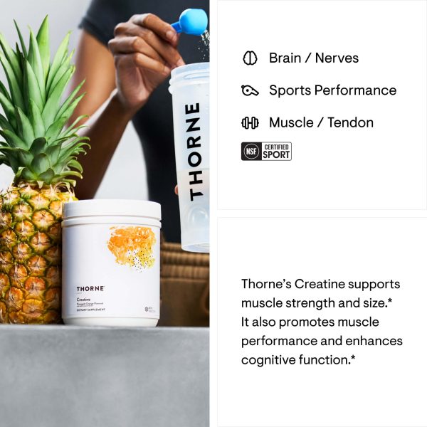 Thorne Creatine- Pineapple Orange Brain Nerves Tendon Athletic Support SF906