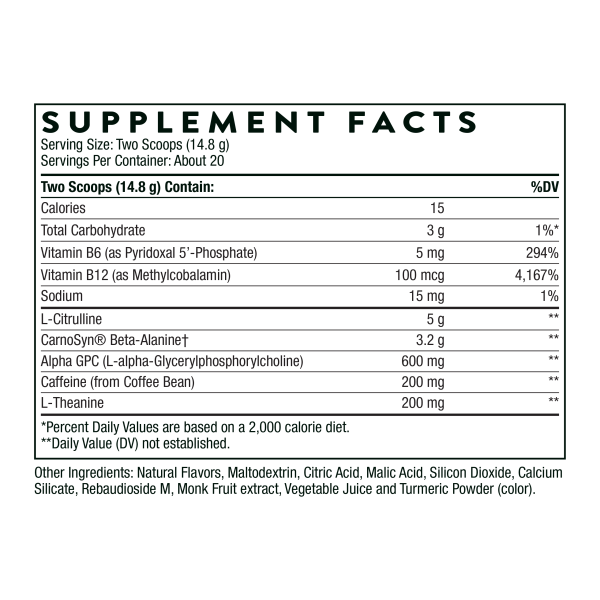 Advanced Pre-Workout Ingredients SP689